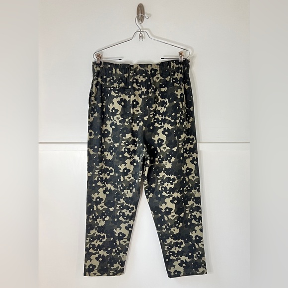 Anthropologie Amadi Green Floral Camo 100% Cotton Trousers NWT - Picture 8 of 14